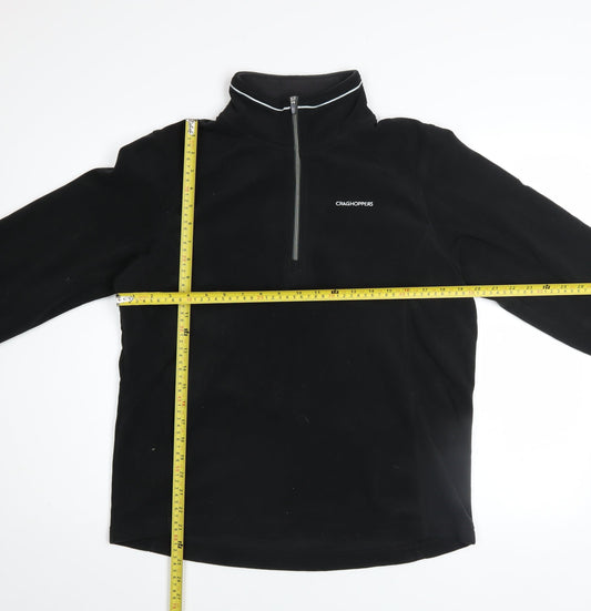 Craghoppers Men's Black Fleece 1/2 Zip Pullover Sweatshirt Size S
