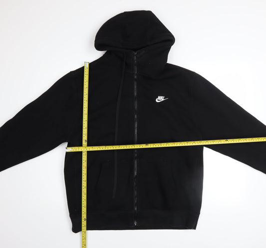 Nike Men's Black 2XL Full Zip Fleece Hoodie Sweatshirt