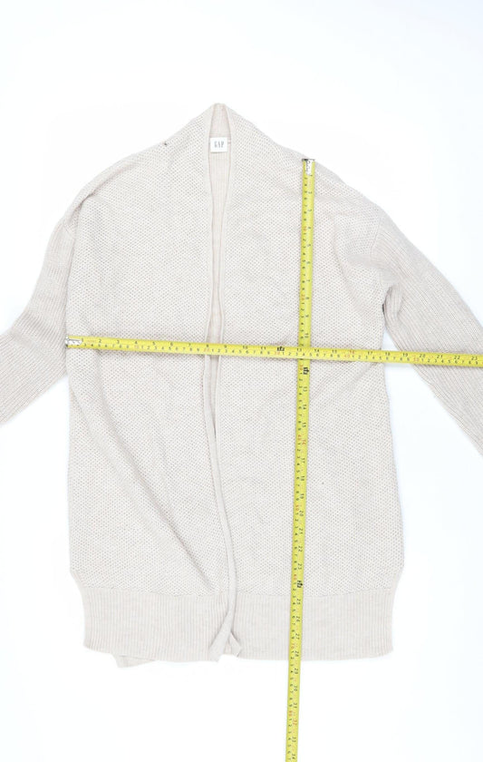 GAP Women’s Beige Open Knit Long Sleeve Cardigan Size S
