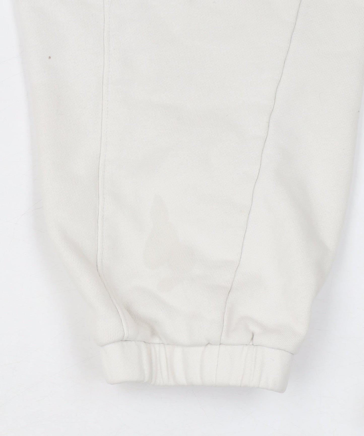 DKNY Women Ivory Cotton Jogger Trousers Size M Elastic Waist