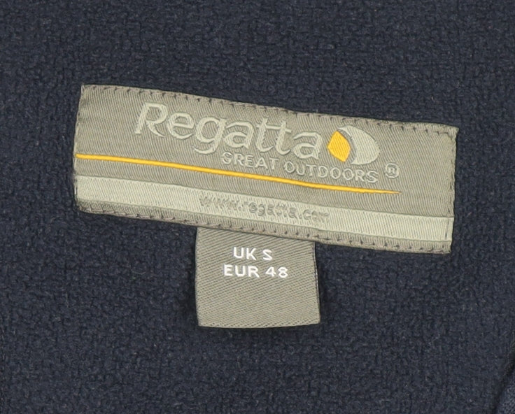 Regatta Men Blue Fleece 1/4 Zip Pullover Sweatshirt Size S