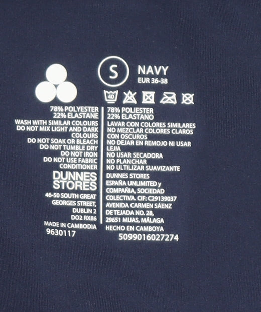 Brand and care label for Dunnes Women Blue, size 10, Track Jacket Full Zip Softshell
