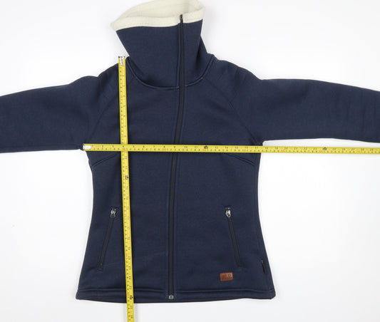 Jack Wolfskin Women's Blue Soft Shell Fleece Jacket Size 10