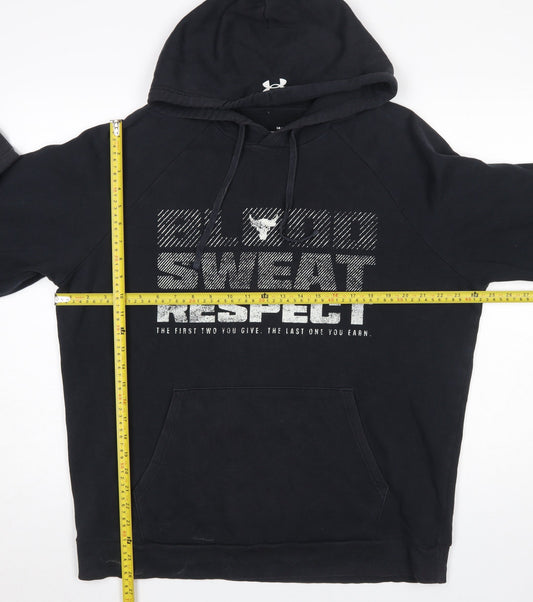 Under Armour Men’s Black Blood Sweat Respect Pullover Hoodie Size L