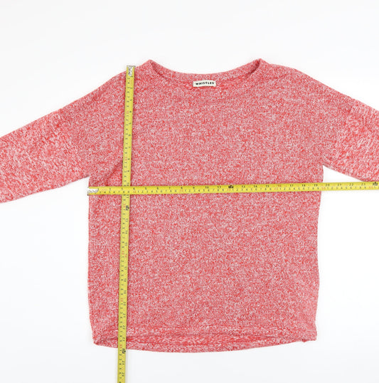 Whistles Women’s Red Knit Pullover Jumper Size 10