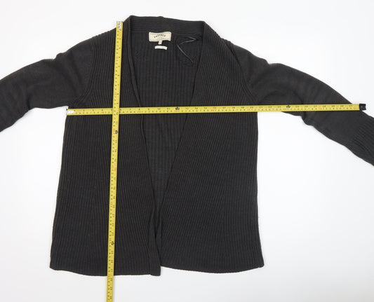 FatFace Women’s Black Acrylic Knit Open Cardigan UK 10