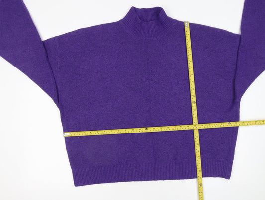 Primark Women’s Purple Mock Neck Pullover Jumper 2XL