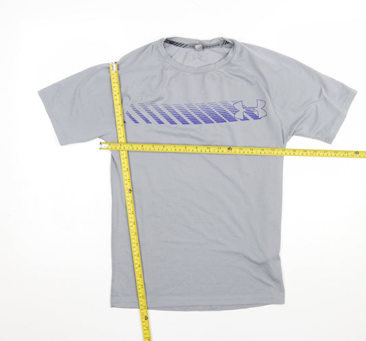 Under Armour Men’s Grey Athletic T-Shirt Size S Quick Dry