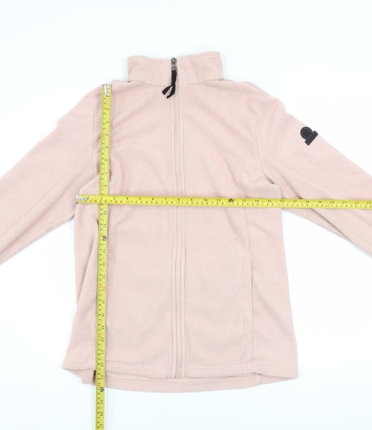 TOG24 Womens Pink Fleece Full Zip Jacket Size 12 Lightweight Outdoor