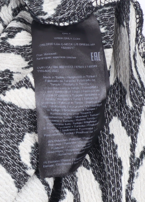 Additional view of Only Women’s Black Geometric Shift Dress XL Long Sleeve