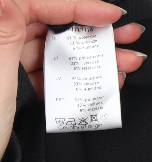 ECHO Women's Black Knee Length Sheath Dress Size 12