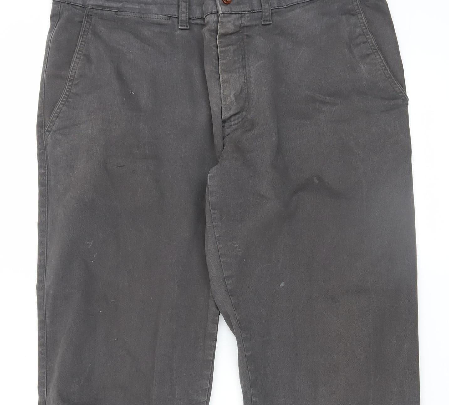 LC Sport LCDN Men's Grey Cotton Blend Chino Trousers Size 34 Regular