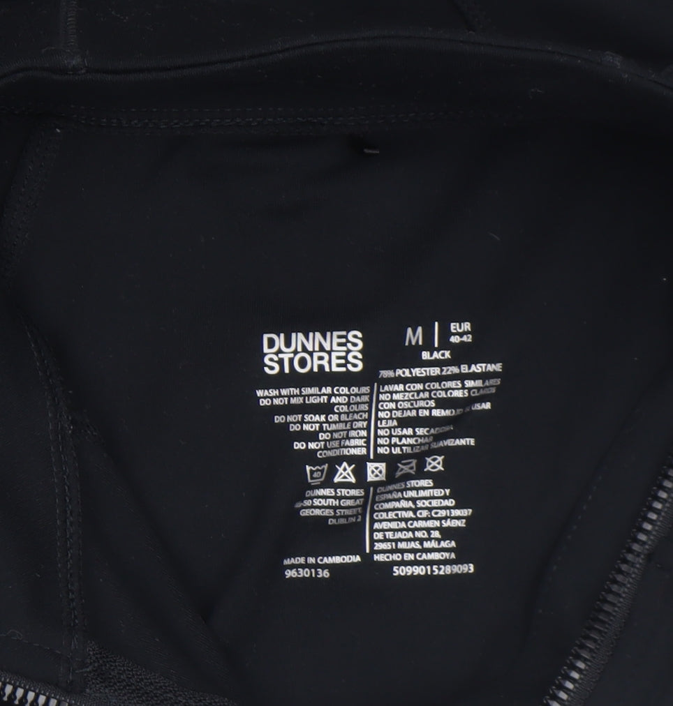 Dunnes Stores Women's Black Size 12 Full Zip Track Jacket