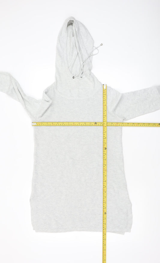 Artisan NY Women’s Grey XS Hooded Knit Pullover Jumper