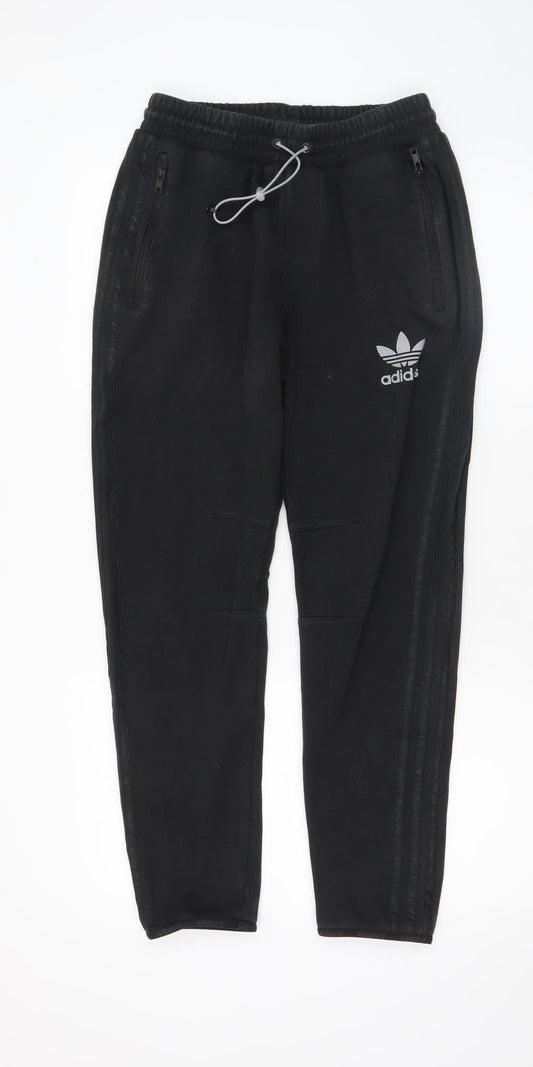 Adidas Originals Mens Black Small Jogger Sweatpants 67% Cotton 33% Polyester