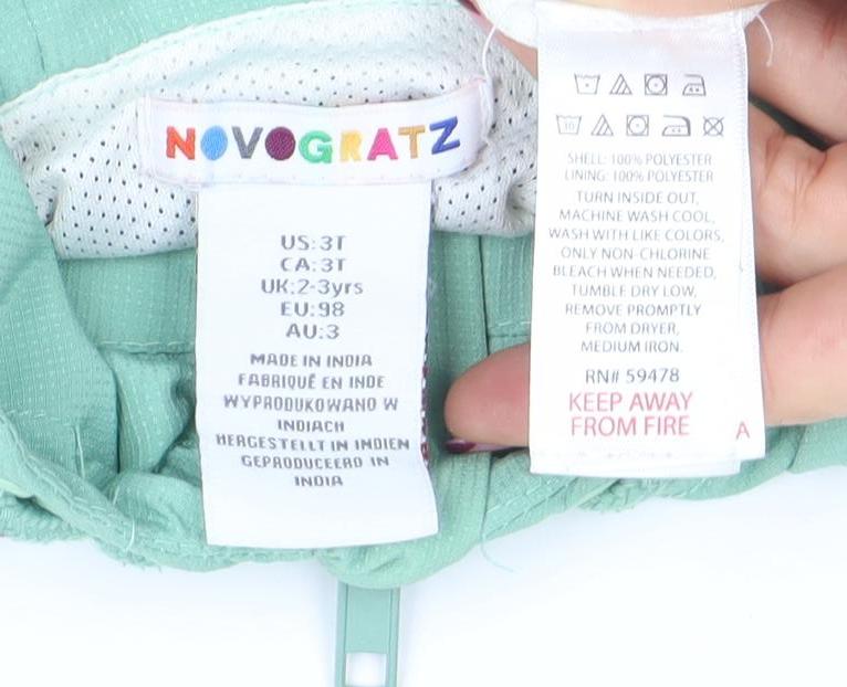 Novogratz Boys Multicoloured 2-3 Years Hooded Windbreaker Jacket