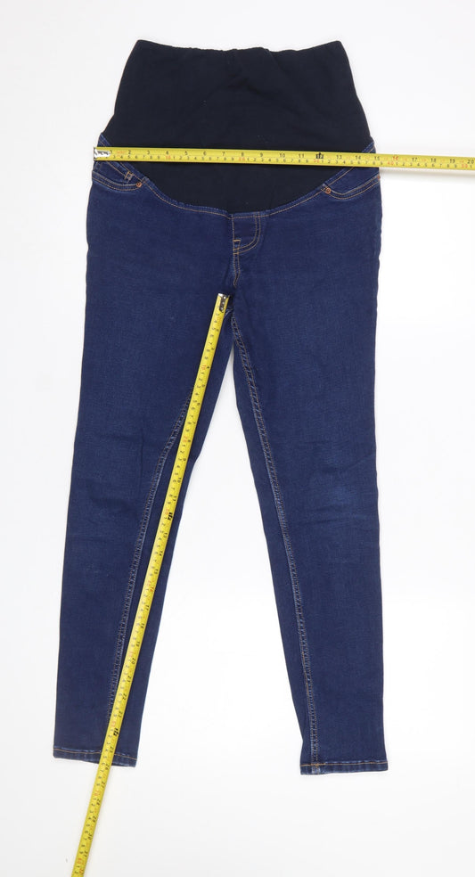 New Look Maternity Blue Skinny Lift & Shape Jeans UK 8 Slim Fit