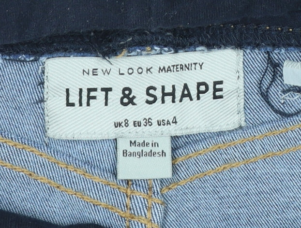 New Look Maternity Blue Skinny Lift & Shape Jeans UK 8 Slim Fit