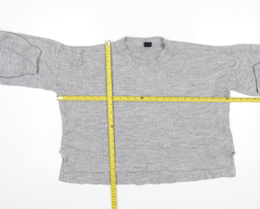 Urban Outfitters Women's Grey Chunky Knit Pullover Jumper Size M