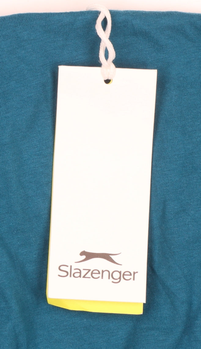 Slazenger Men's Blue Crew Neck Short Sleeve Cotton T-Shirt L