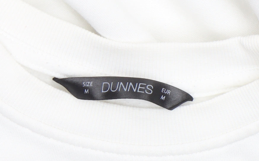 Dunnes Women White Copenhagen Print Pullover Sweatshirt Size M