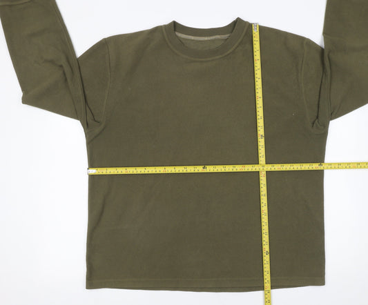 Hawkshead Men’s Green Fleece Pullover Sweatshirt XL