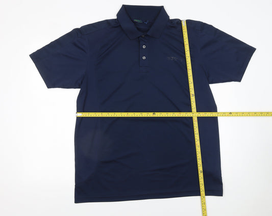 ProQuip Men’s Blue Performance Golf Polo Shirt Size L