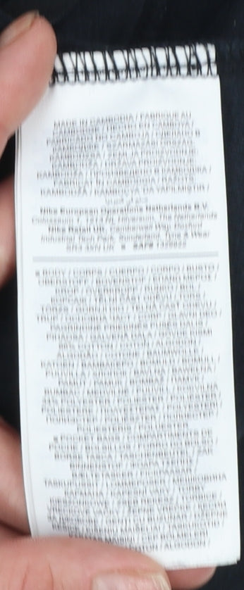 Nike Men's Black Full Zip Hoodie Size S Sportswear Fleece