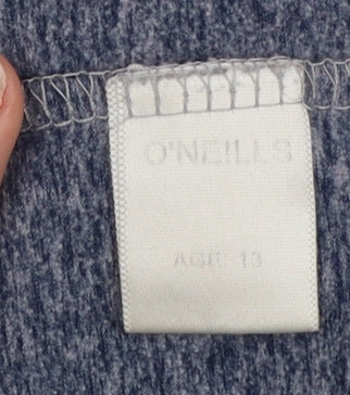 Additional view of O’Neills boys’ blue & coral 1/4 zip pullover sweatshirt age 13