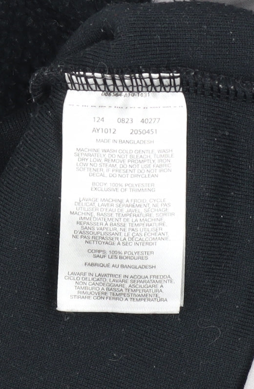 Columbia Girls Black Fleece Henley Sweatshirt Size S Outdoor Pullover