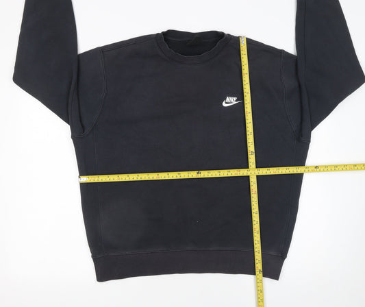 Nike Men's Black Medium Crew Neck Pullover Sweatshirt