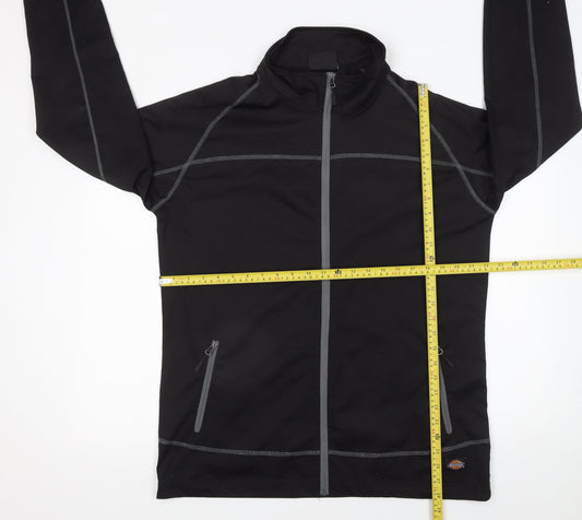 Dickies Men’s Black 2XL Softshell Track Jacket Full Zip Activewear