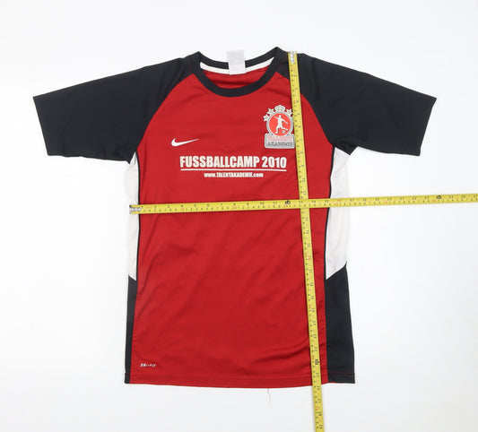 Nike Boys Red Dri-Fit Football T-Shirt XL 13-15 Years Sports Jersey