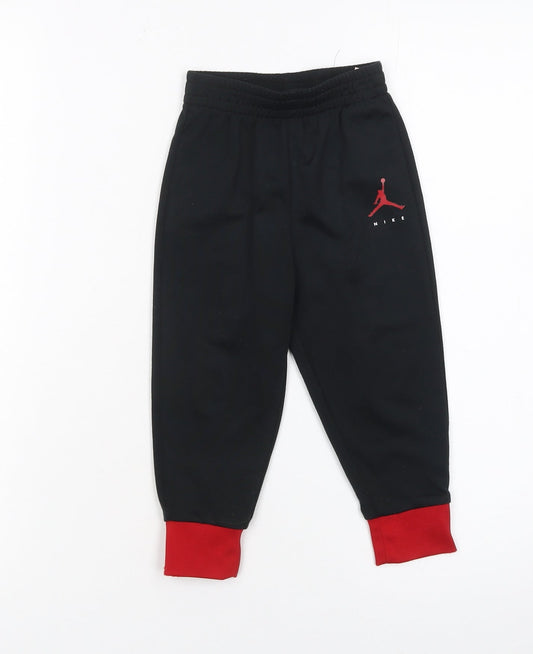 Nike Jordan Black Jogger Trousers Unisex Baby 24 Months Sportswear