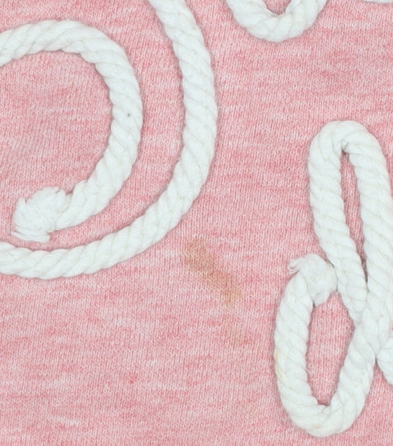 Superdry Womens Pink Pullover Sweatshirt Medium Cotton Blend