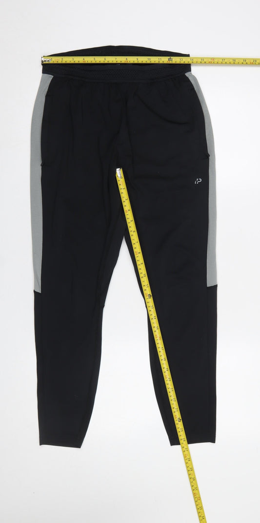MP Women's Black Active Jogger Trousers Size S Polyester Blend