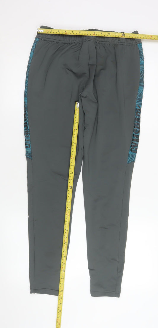 Gymshark Men’s Grey S Slim Fit Track Pants with Zip Pockets