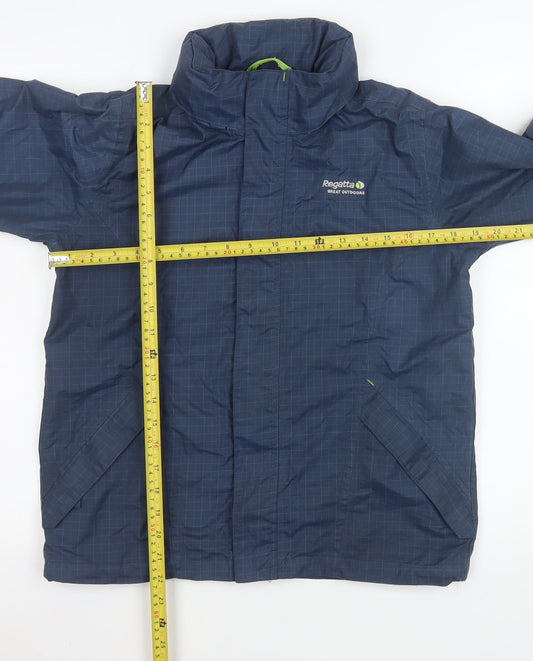 Regatta Boys Blue Waterproof Isotex Rain Coat Jacket 11-12 Years