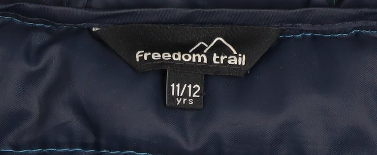 Additional view of Freedom Trail boys’ blue 11-12 years hooded puffer jacket
