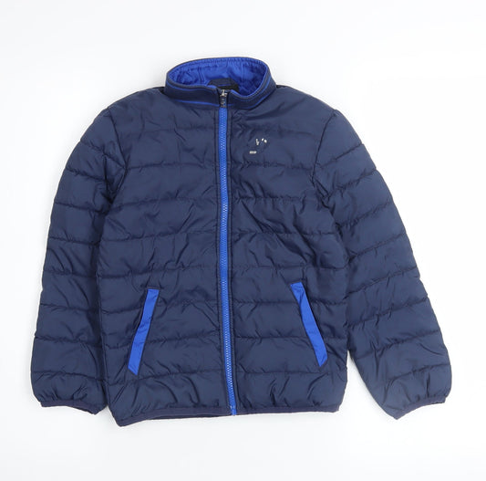 Nike Boys Blue 6-7 Years Puffer Jacket Lightweight Winter Coat