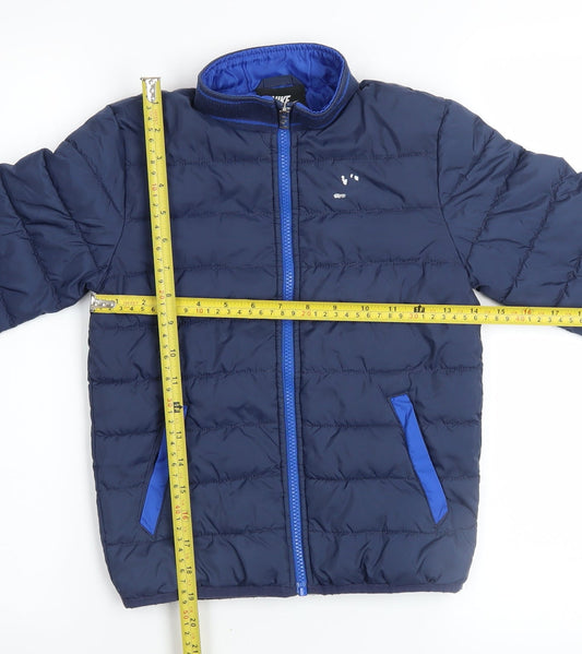 Nike Boys Blue 6-7 Years Puffer Jacket Lightweight Winter Coat