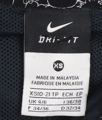 Nike Women's Black XS Dri-Fit Hooded Full Zip Track Jacket