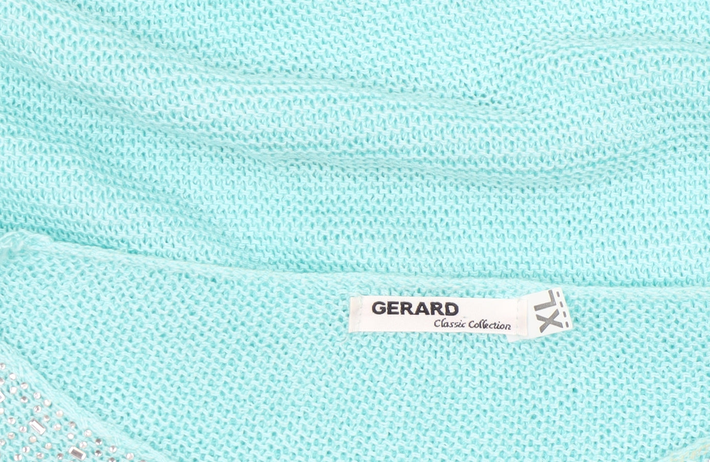 Additional view of Gerard Women's Blue Beaded Knit jumper XL
