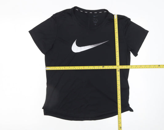 Nike Women's Black Dri-FIT Short Sleeve Sports T-Shirt Size S
