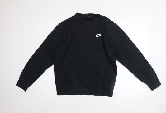 Nike Men's Black Small Pullover Crew Neck Sweatshirt