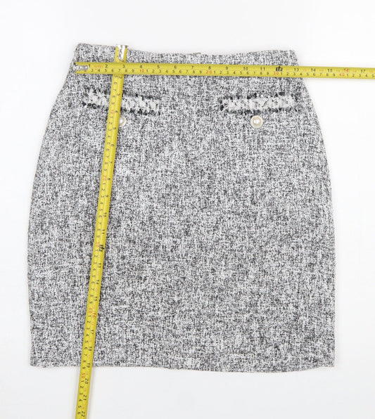 Dunnes Stores Women’s Grey Knee Length Pencil Skirt Size 8