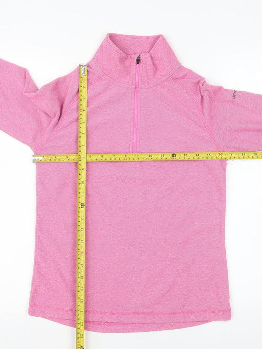 Trespass Women's Pink XS 1/2 Zip Pullover Sweatshirt Fleece