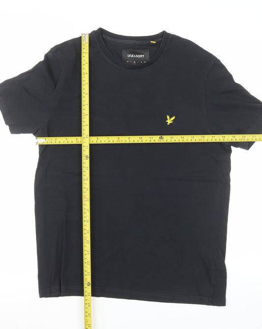 Lyle & Scott Men's Black Cotton Crew Neck T-Shirt Size M
