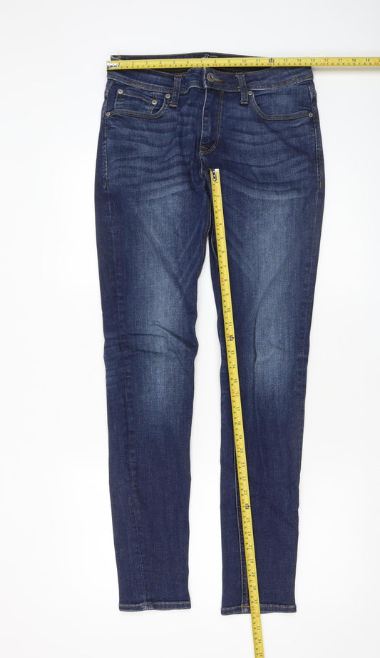 Jack & Jones Men's Blue Skinny Jeans 30W 32L Slim Fit Denim