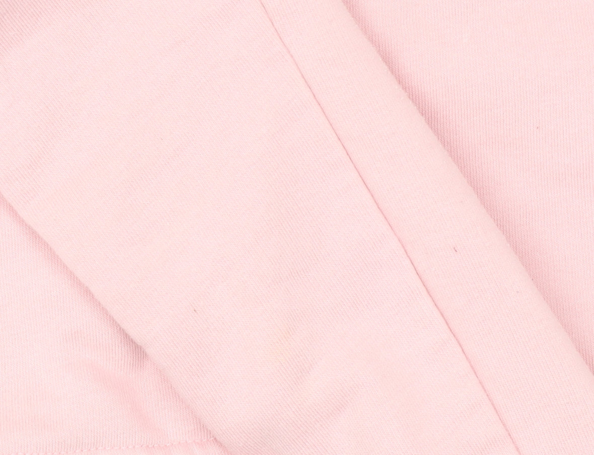 Additional view of Ellesse Women's Pink Cropped Hoodie UK 6 Cotton Blend Logo